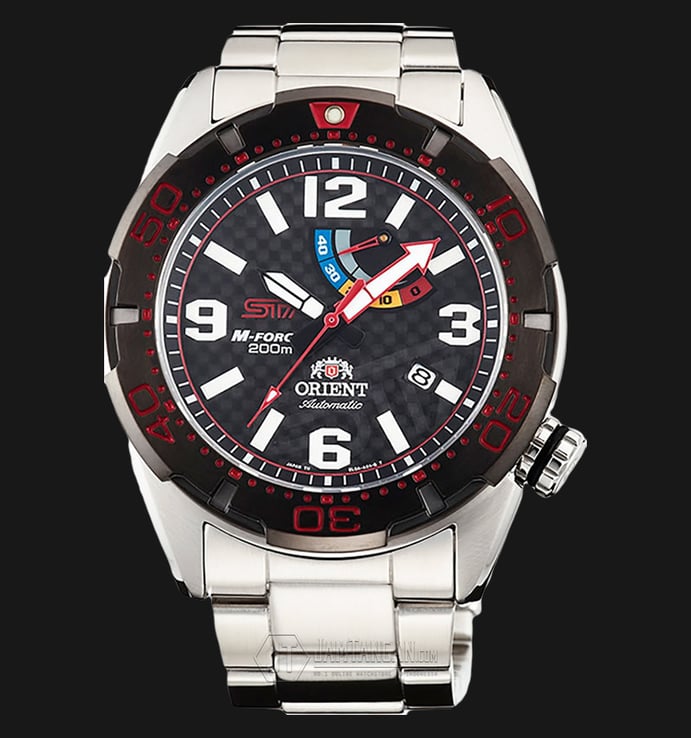 Orient M-Force Bravo SEL0A004B STI LIMITED EDITION Carbon dial Stainless Steel